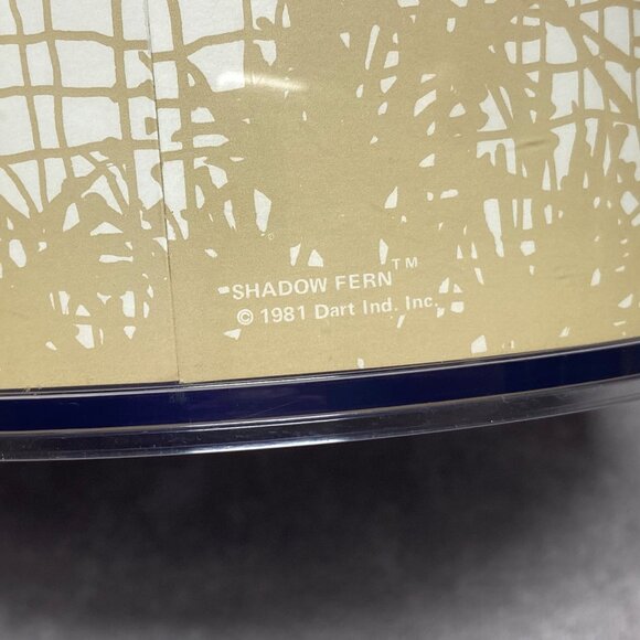 Vintage Thermo-Serv Ice Bucket Shadow Fern Pattern With Lid Barware USA - Picture 4 of 14